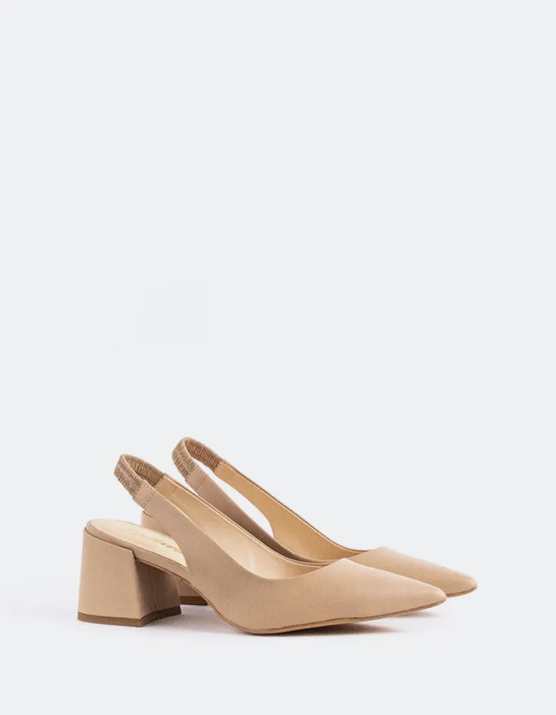 Slingbacks-L'INTERVALLE Dalida Nude Leather