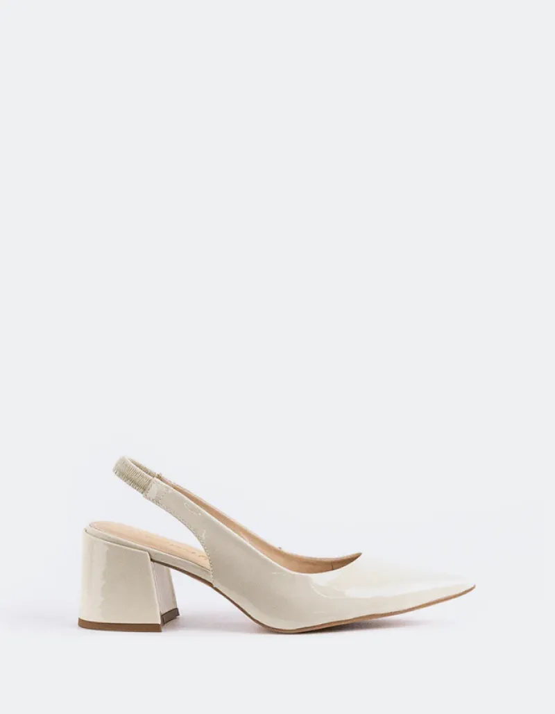 Slingbacks-L'INTERVALLE Dalida Off White Naplack