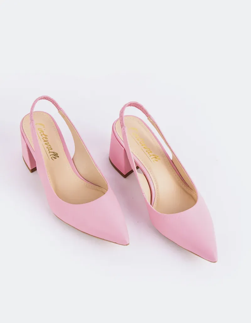 Slingbacks-L'INTERVALLE Dalida Pink Leather