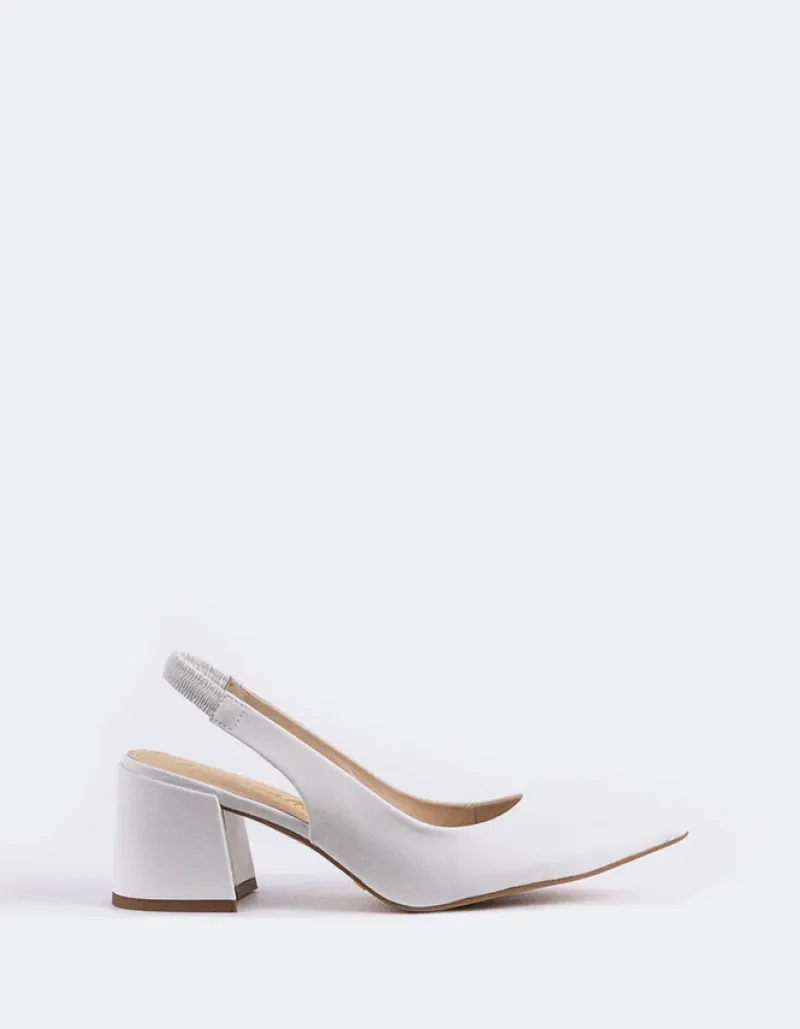 Slingbacks-L'INTERVALLE Dalida White Leather