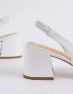 Slingbacks-L'INTERVALLE Dalida White Leather