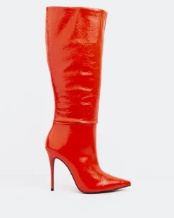 Tall Boots-L'INTERVALLE Dalila Red Patent