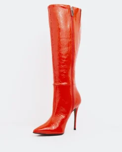 Tall Boots-L'INTERVALLE Dalila Red Patent