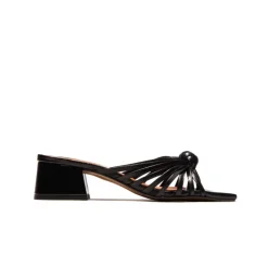 Mid Heels|Mules-L'INTERVALLE Damira Black Leather