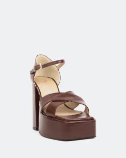 Platform-L'INTERVALLE Damon Brown Leather/Cuir Brun