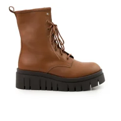 Lace-up|Ankle Boots-L'INTERVALLE Davao Tan Leather