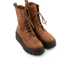Lace-up|Ankle Boots-L'INTERVALLE Davao Tan Leather