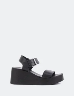 Wedges|Platform-L'INTERVALLE Dear Black Leather