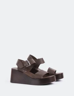 Wedges|Platform-L'INTERVALLE Dear Brown Leather