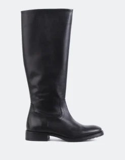 Tall Boots-L'INTERVALLE Delorre Black Leather