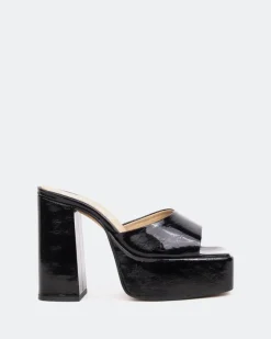 Platform-L'INTERVALLE Denila Black Naplack/Naplack Noir