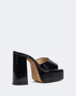 Platform-L'INTERVALLE Denila Black Naplack/Naplack Noir