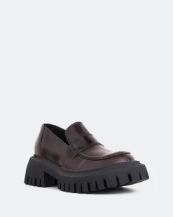 Loafers-L'INTERVALLE Derulo Brown Leather