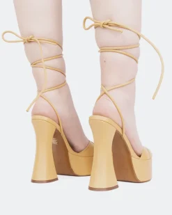 Platform|Strappy-L'INTERVALLE Desert Camel Leather