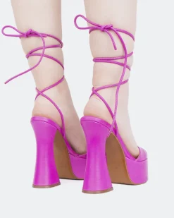 Platform|Strappy-L'INTERVALLE Desert Purple Leather