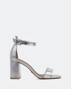 High Heels-L'INTERVALLE Dolcetto Silver Metal