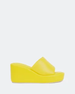 Wedges-L'INTERVALLE Dolores Yellow Leather