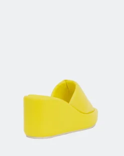 Wedges-L'INTERVALLE Dolores Yellow Leather