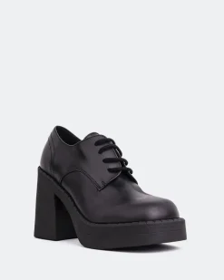 Lace-up-L'INTERVALLE Dragon Black Leather
