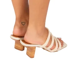 Mid Heels-L'INTERVALLE Dune Off White Rope