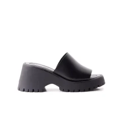 Platform-L'INTERVALLE Duomo Black Leather
