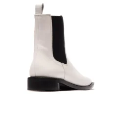 Chelsea|Ankle Boots-L'INTERVALLE Durham White Leather