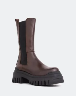 Chelsea|Ankle Boots-L'INTERVALLE Edmonton Brown Leather