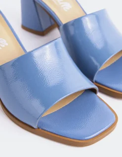 Mid Heels|Mules-L'INTERVALLE Egaleo Blue Naplack