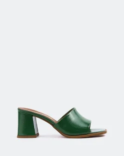 Mid Heels|Mules-L'INTERVALLE Egaleo Green Naplack