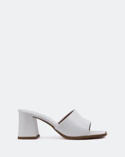Mid Heels|Mules-L'INTERVALLE Egaleo White Naplack