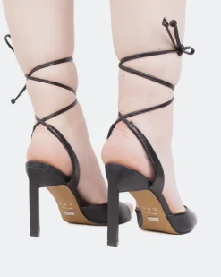 Strappy|High Heels-L'INTERVALLE Eivissa Black Leather