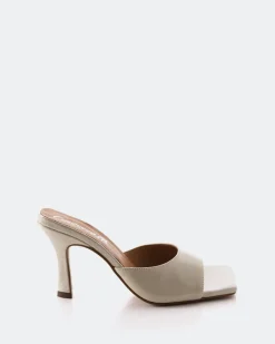 Mules-L'INTERVALLE Elafonisi Off White Leather