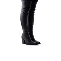 Over-the-knee|Stretch-L'INTERVALLE Eldora Black Stretch