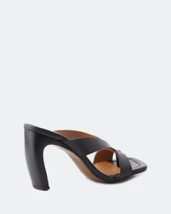 Mules-L'INTERVALLE Elexis Black Leather