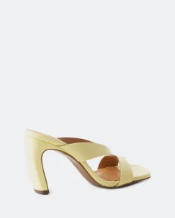 Mules-L'INTERVALLE Elexis Yellow Leather