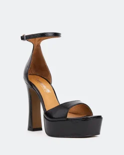 Platform|High Heels-L'INTERVALLE Elite, Black Naplack/Naplack Noir