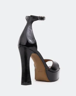 Platform|High Heels-L'INTERVALLE Elite, Black Naplack/Naplack Noir