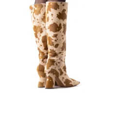 Tall Boots-L'INTERVALLE Elstra Brown Pony Hair