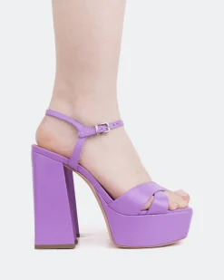Platform|Strappy-L'INTERVALLE Embassy, Purple Leather/Cuir Violet