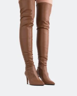 Over-the-knee|Stretch-L'INTERVALLE Emory Tan Stretch