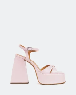 Platform-L'INTERVALLE Endless Pink Leather/Cuir Rose