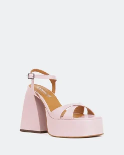 Platform-L'INTERVALLE Endless Pink Leather/Cuir Rose
