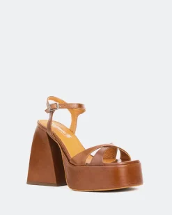 Platform-L'INTERVALLE Endless Tan Leather/Cuir Ocre