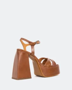 Platform-L'INTERVALLE Endless Tan Leather/Cuir Ocre