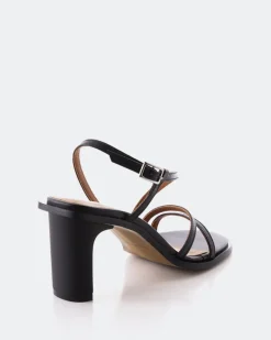 Strappy-L'INTERVALLE Epiphany Black Leather