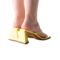 Mid Heels-L'INTERVALLE Ermal Yellow Leather