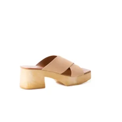Wood Sandals|Platform-L'INTERVALLE Esmée Nude Suede