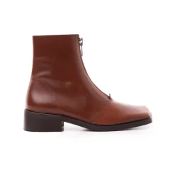 Ankle Boots-L'INTERVALLE Eton Tan Leather
