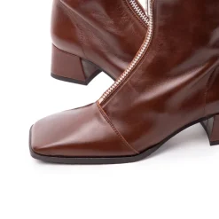 Ankle Boots-L'INTERVALLE Eton Tan Leather