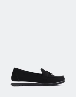 Loafers-L'INTERVALLE Everlane Black Suede